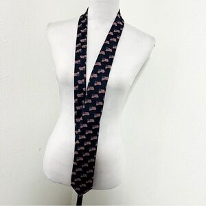 American Lifestyle Men’s Blue and Red Flag Geometric Pattern Tie Stylish Look